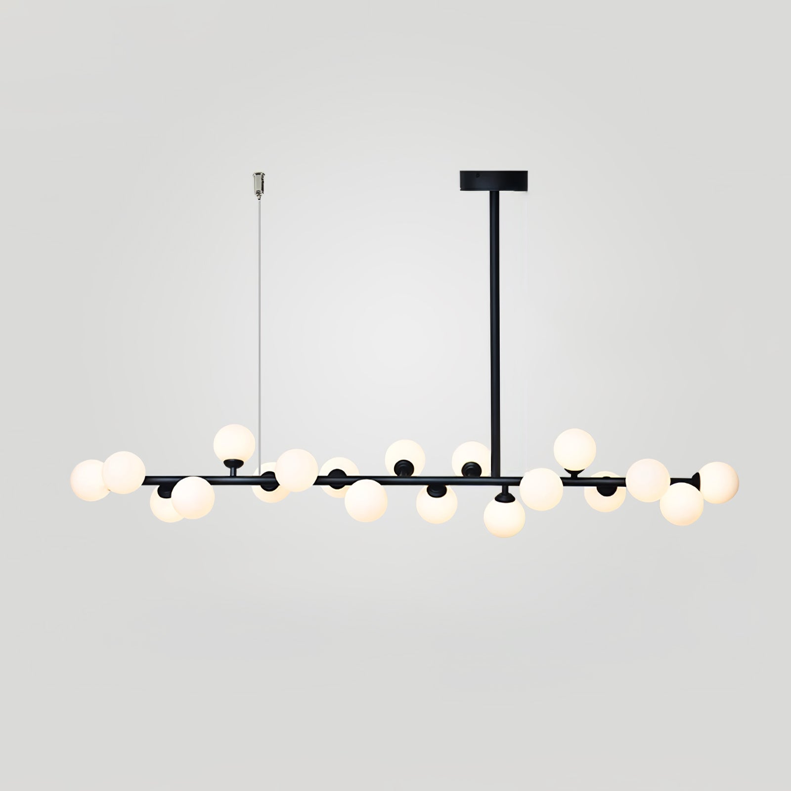 Lumiray Schwarze lineare Kugel-Pendelleuchte-Letslighting