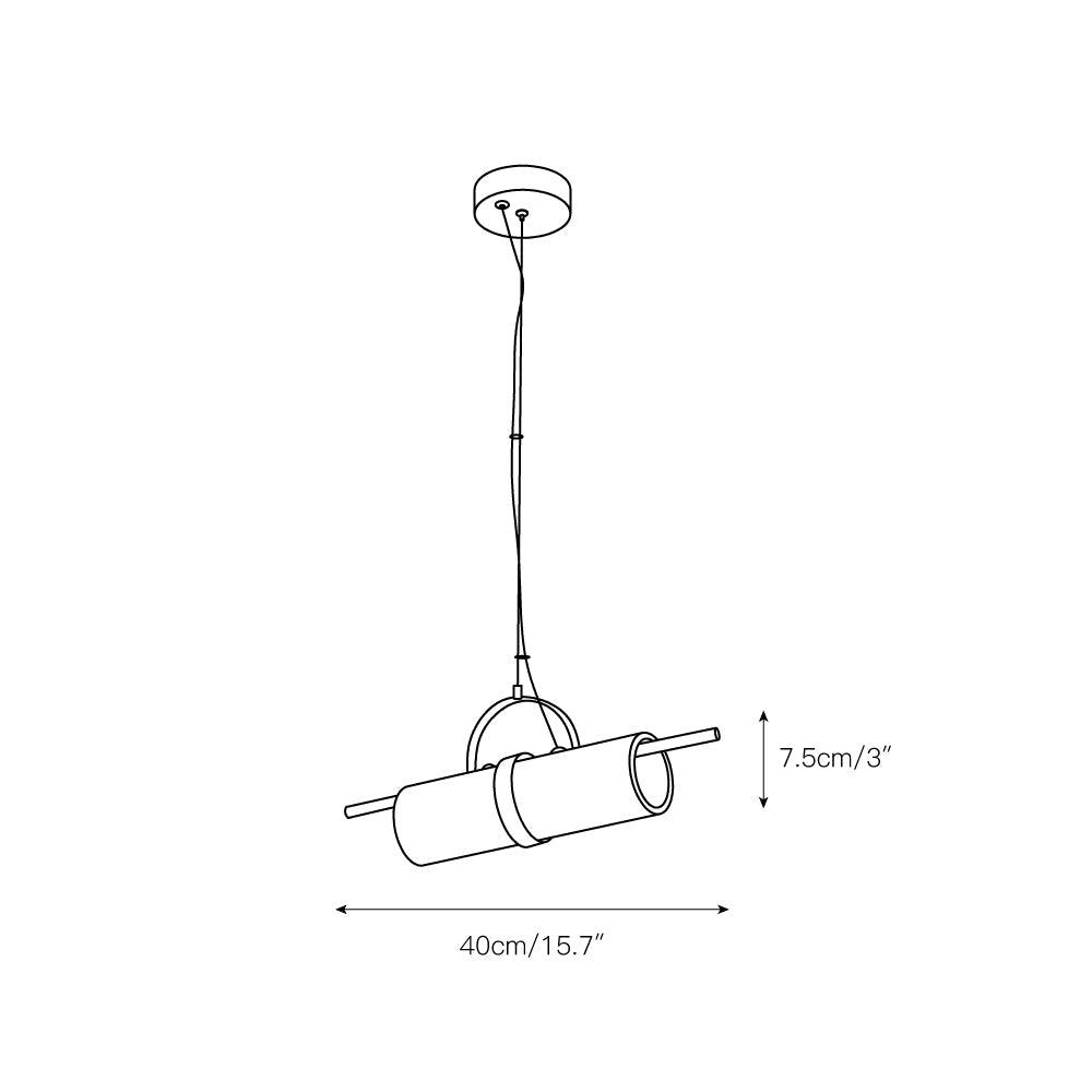 Atheor Modern Minimalist Cylindrical Metal Alabaster Pendant Light - Letslighting