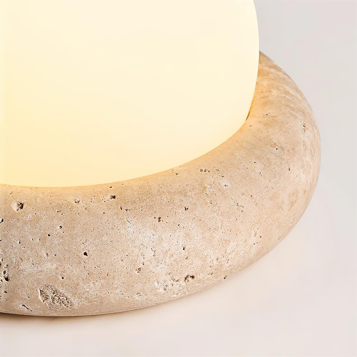 Riita Travertine Globe Table Lamp Mini Maga - Letslighting
