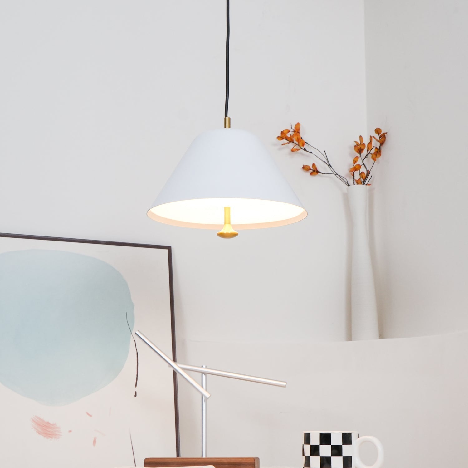 Solara Pendelleuchte Glas Messing Minimalistisch-Letslighting
