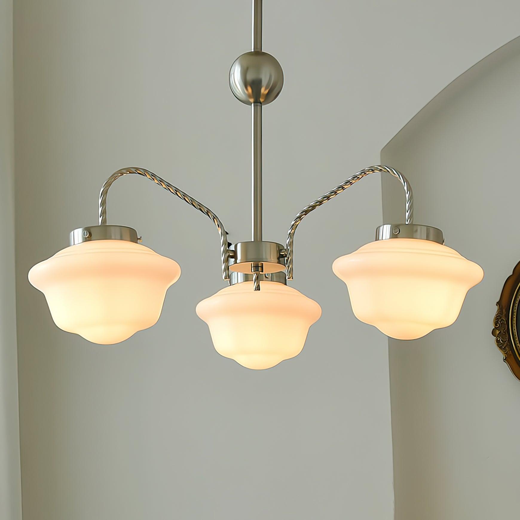 Curinel Vintage Kronleuchter aus Chromglas-Letslighting