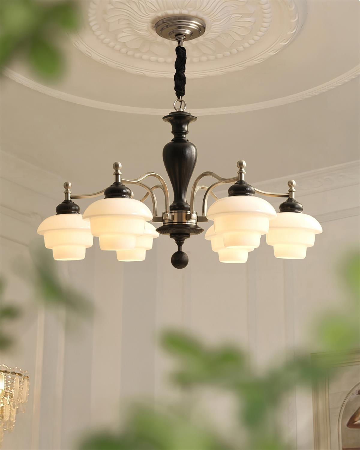Hovian Vintage Kronleuchter aus Holz-Letslighting