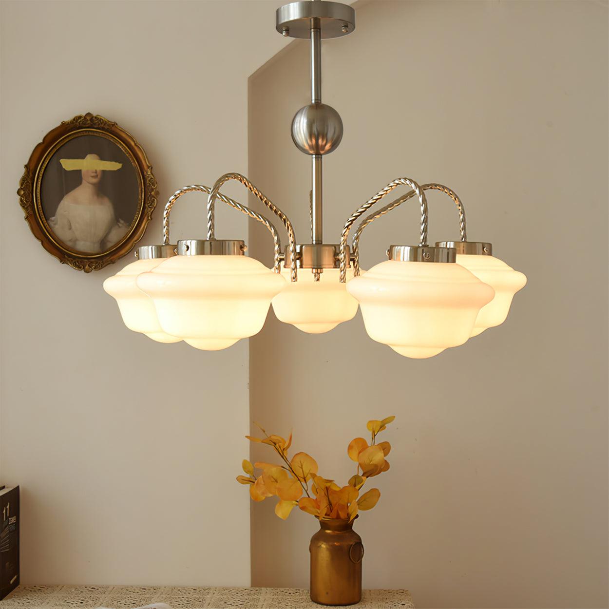 Curinel Vintage Kronleuchter aus Chromglas-Letslighting