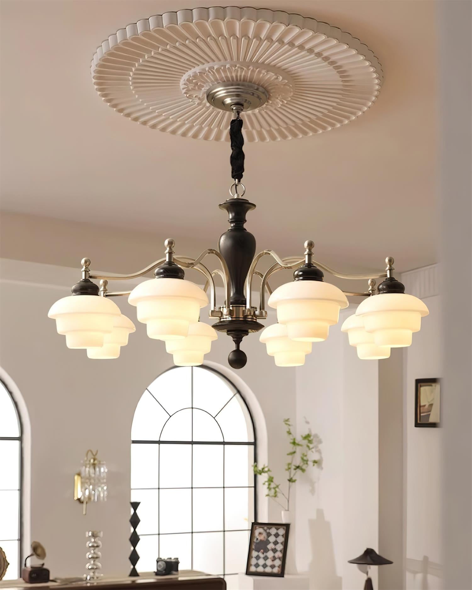 Hovian Vintage Kronleuchter aus Holz-Letslighting