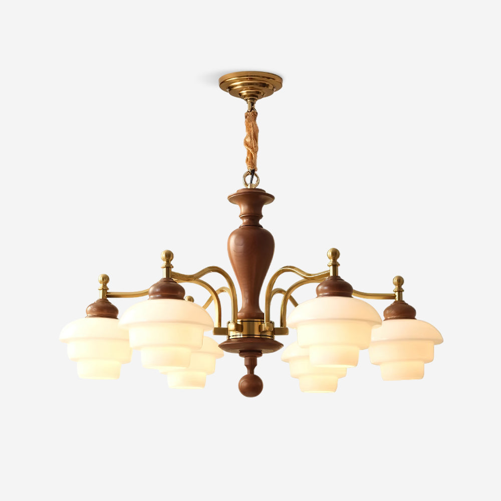 Hovian Vintage Kronleuchter aus Holz-Letslighting