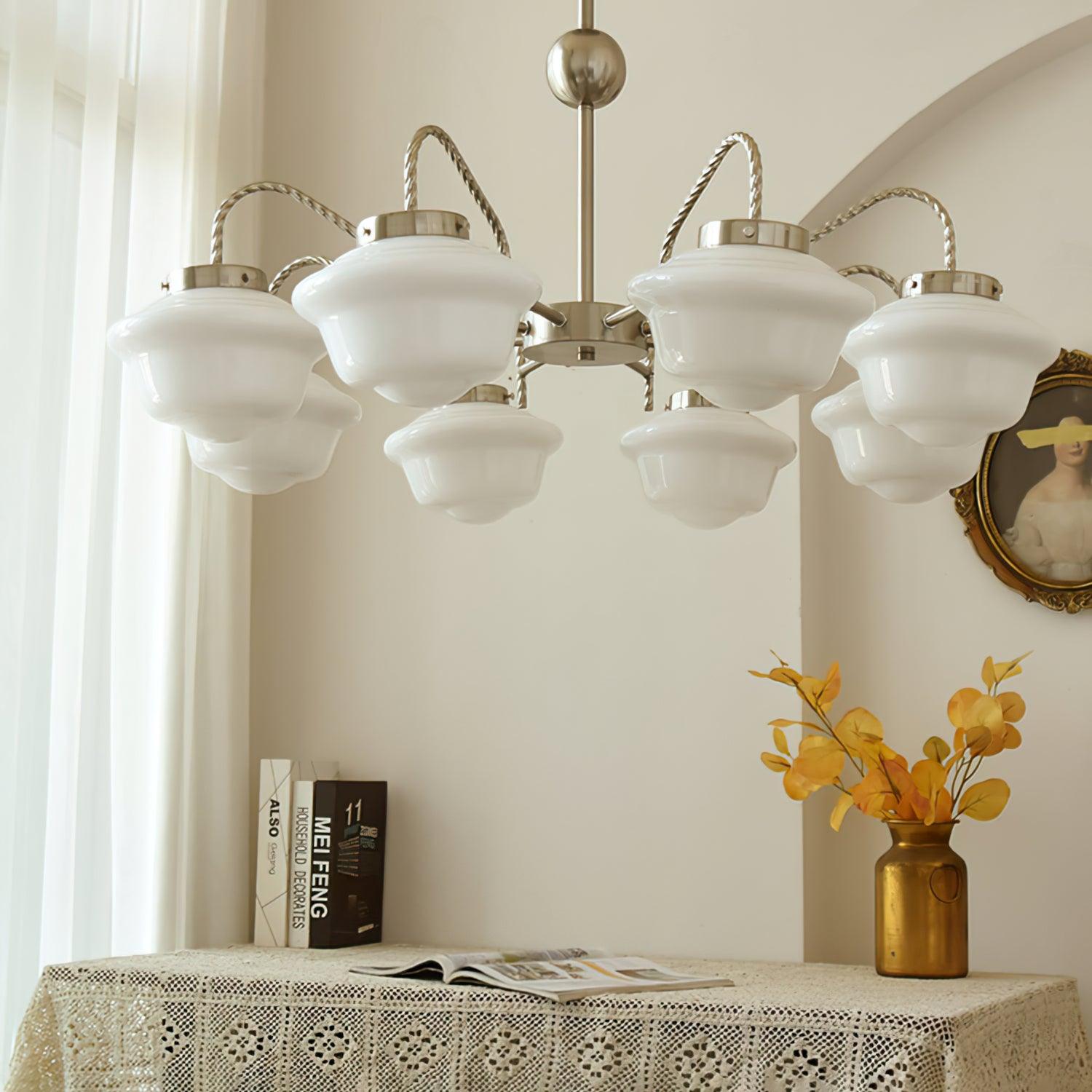Curinel Vintage Kronleuchter aus Chromglas-Letslighting