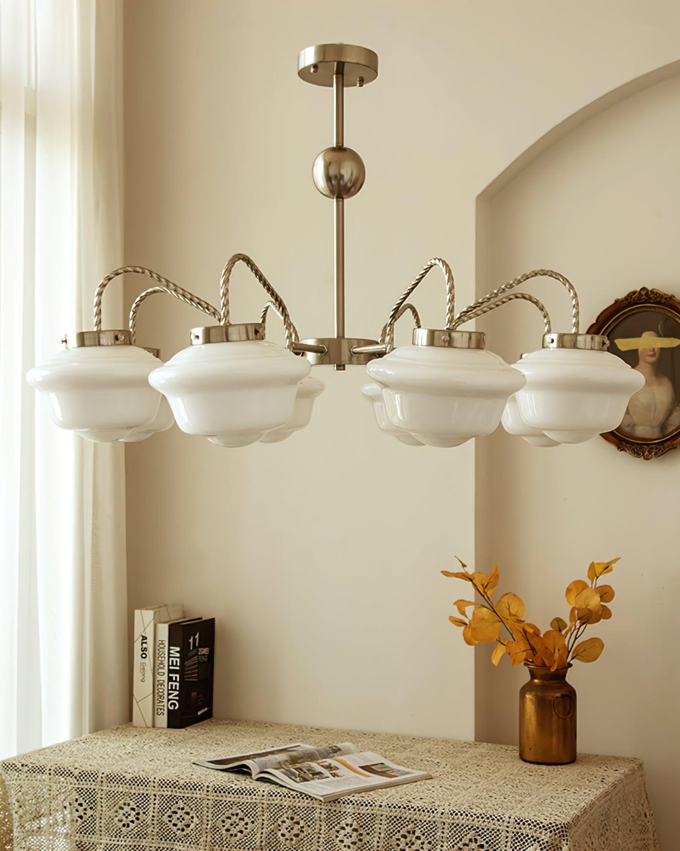 Curinel Vintage Kronleuchter aus Chromglas-Letslighting