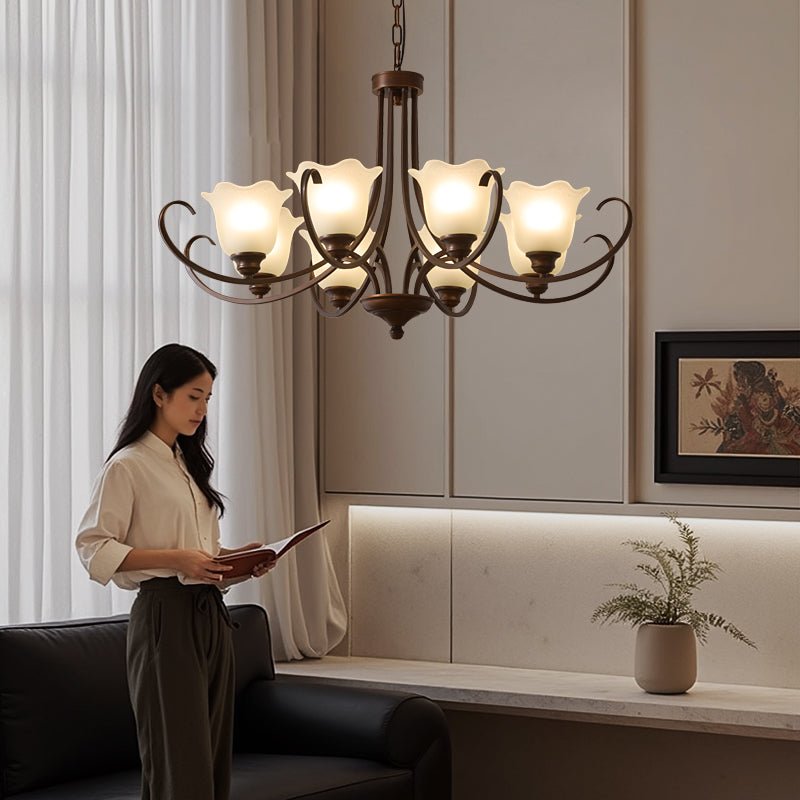 Mireille Floral Chandelier - Blowlighting