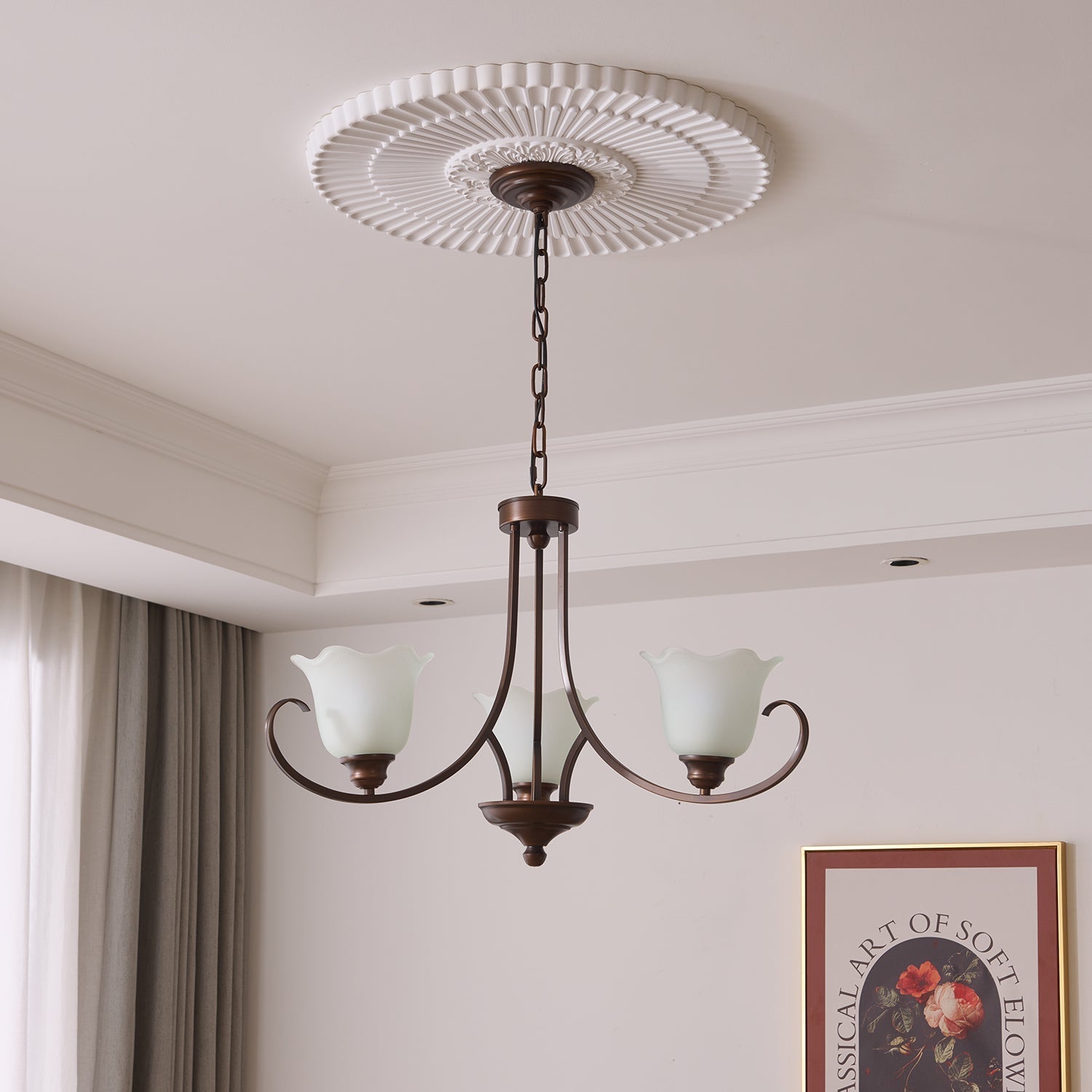 Mireille Floral Chandelier - Blowlighting