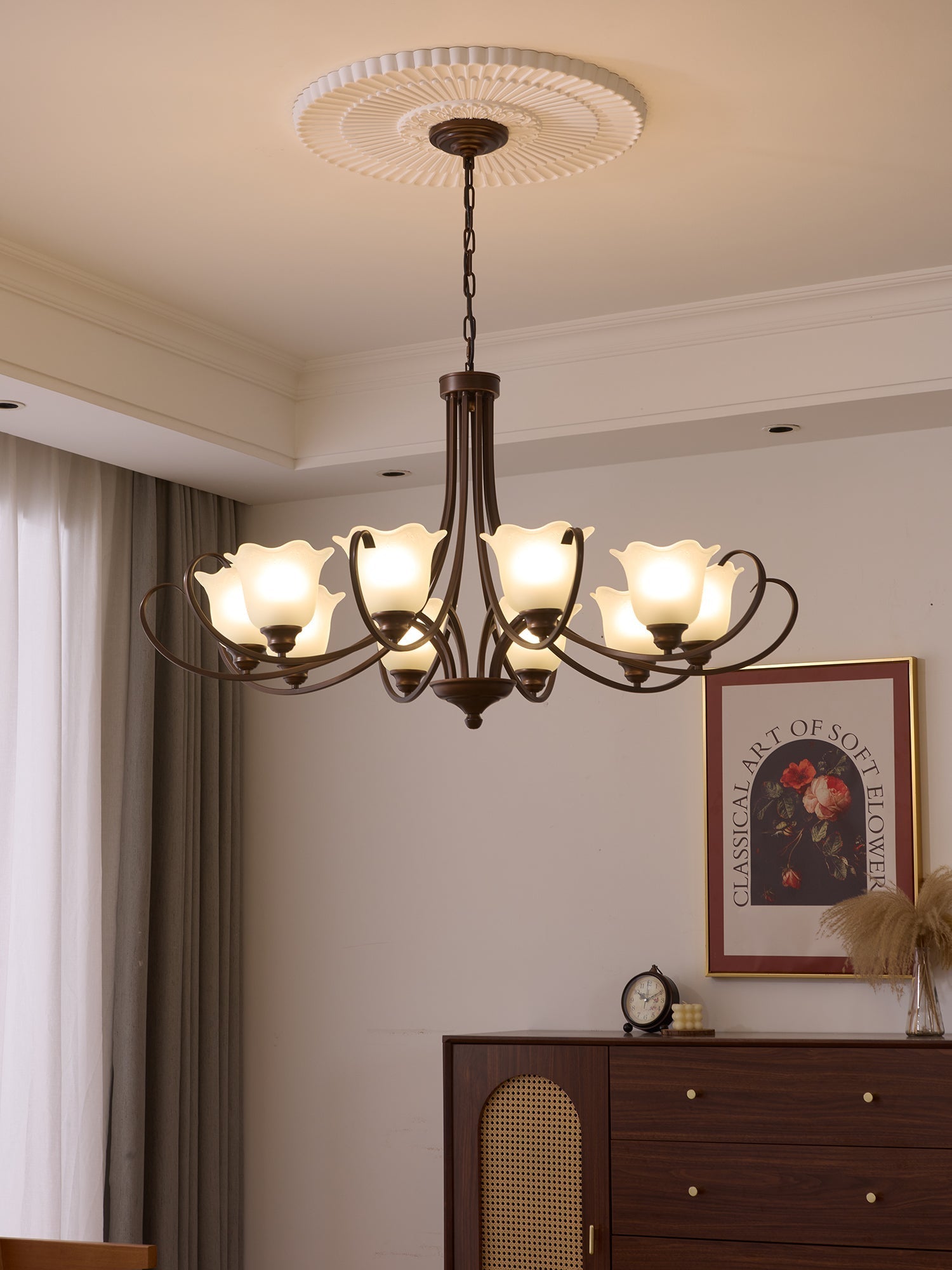 Mireille Floral Chandelier - Blowlighting