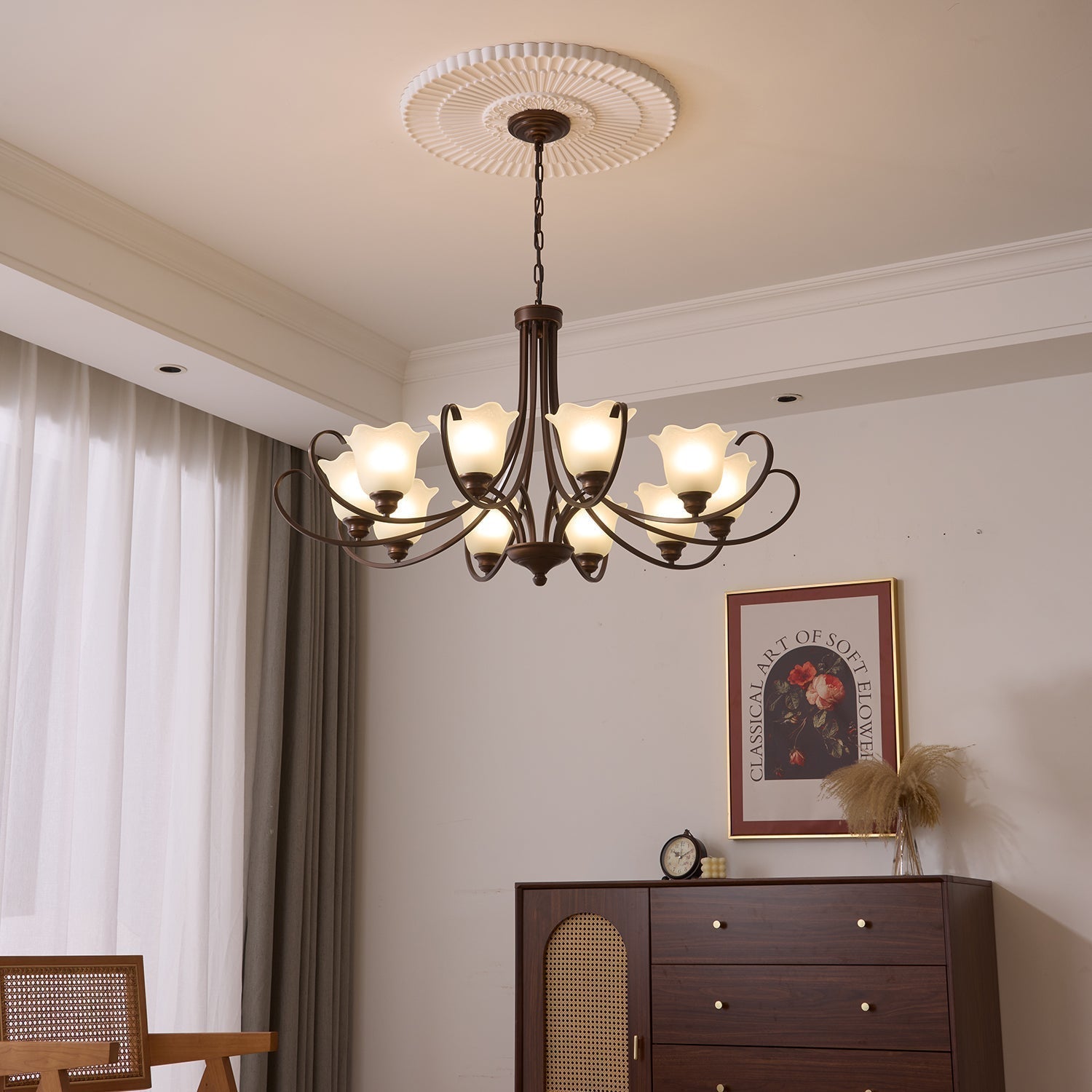 Mireille Floral Chandelier - Blowlighting