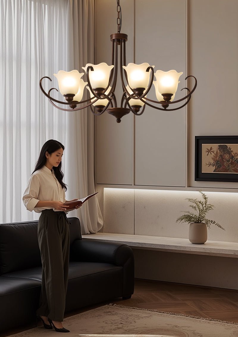 Mireille Floral Chandelier - Blowlighting