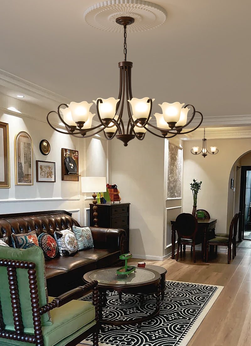 Mireille Floral Chandelier - Blowlighting