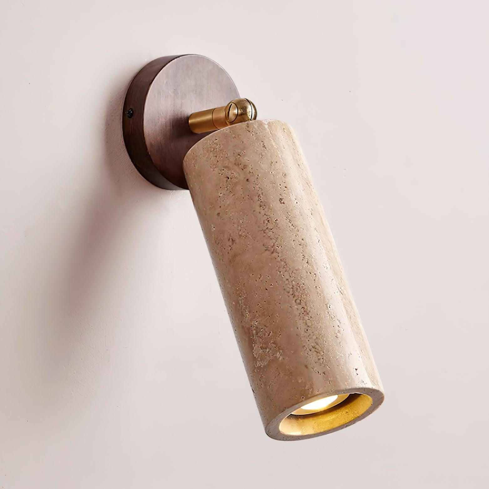 Travion Adjustable Travertine Wall Sconce - Letslighting