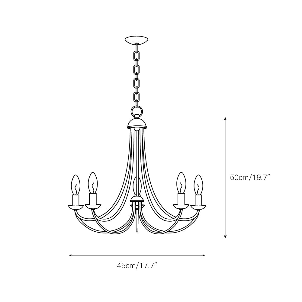 Cotalor Vintage Industrial Chandelier-Letslighting