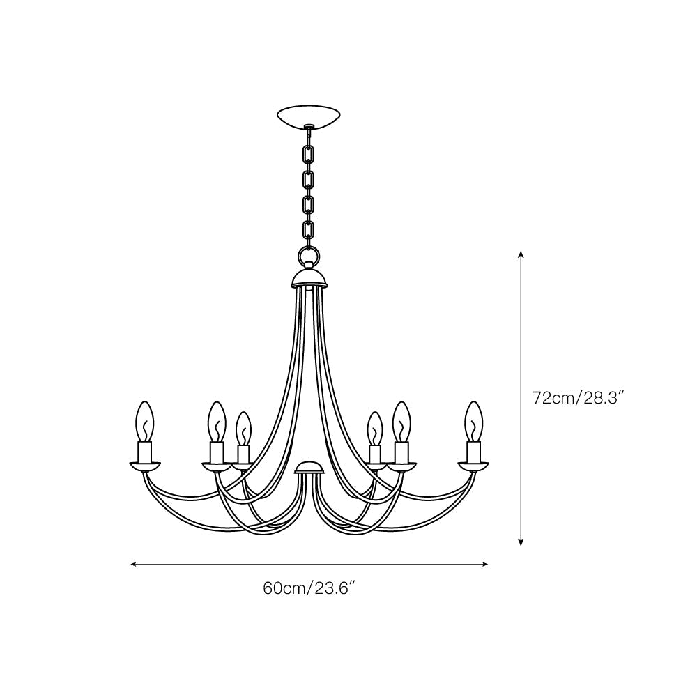 Cotalor Vintage Industrial Chandelier-Letslighting