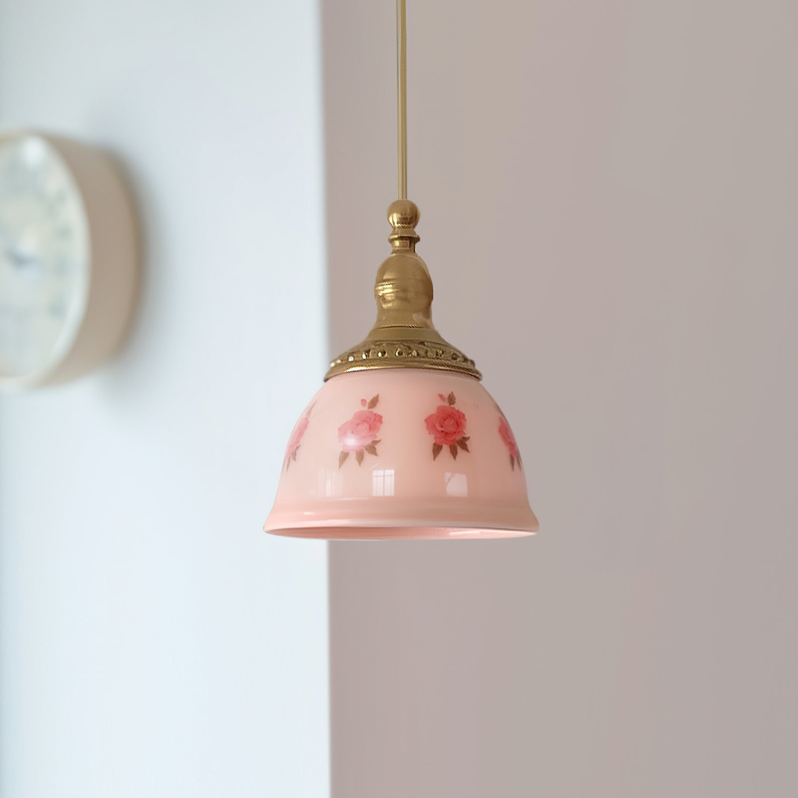 Rowan Vintage Pendelleuchte aus Messing und Glas-Letslighting