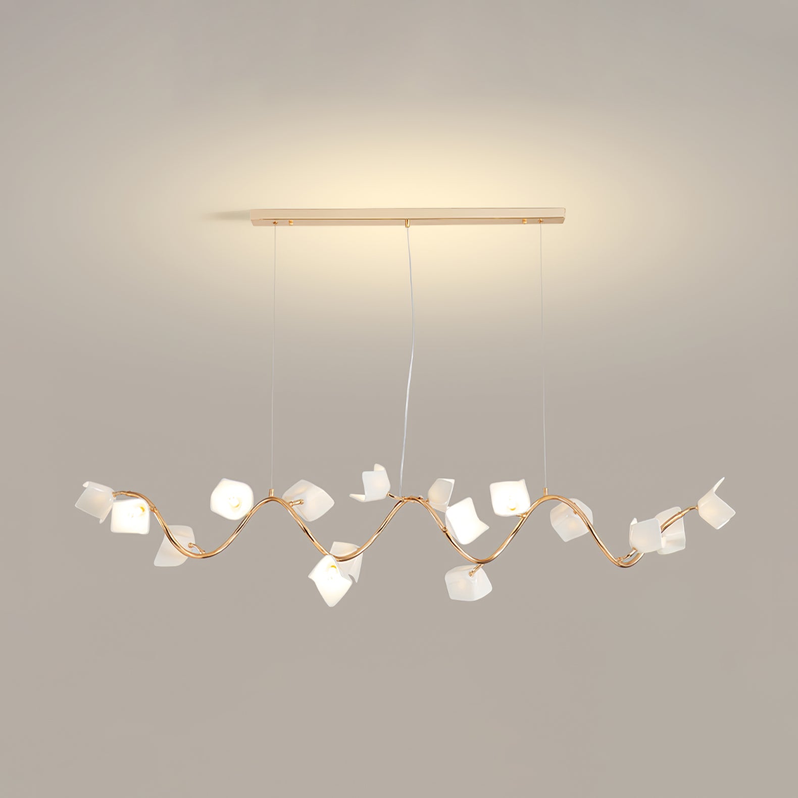 Arthearae Postmoderner Luxus-Kronleuchter aus Flora-Keramik-Letslighting
