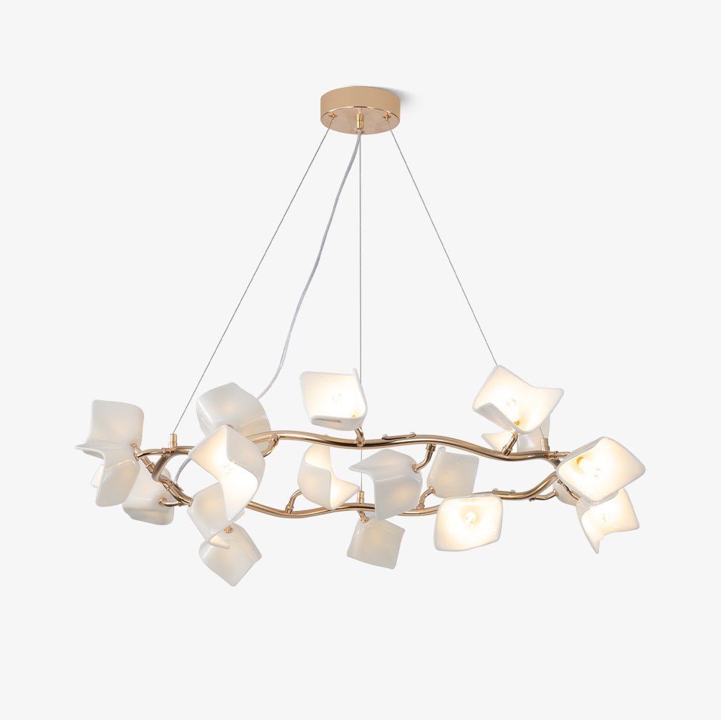 Arthearae Postmoderner Luxus-Kronleuchter aus Flora-Keramik-Letslighting
