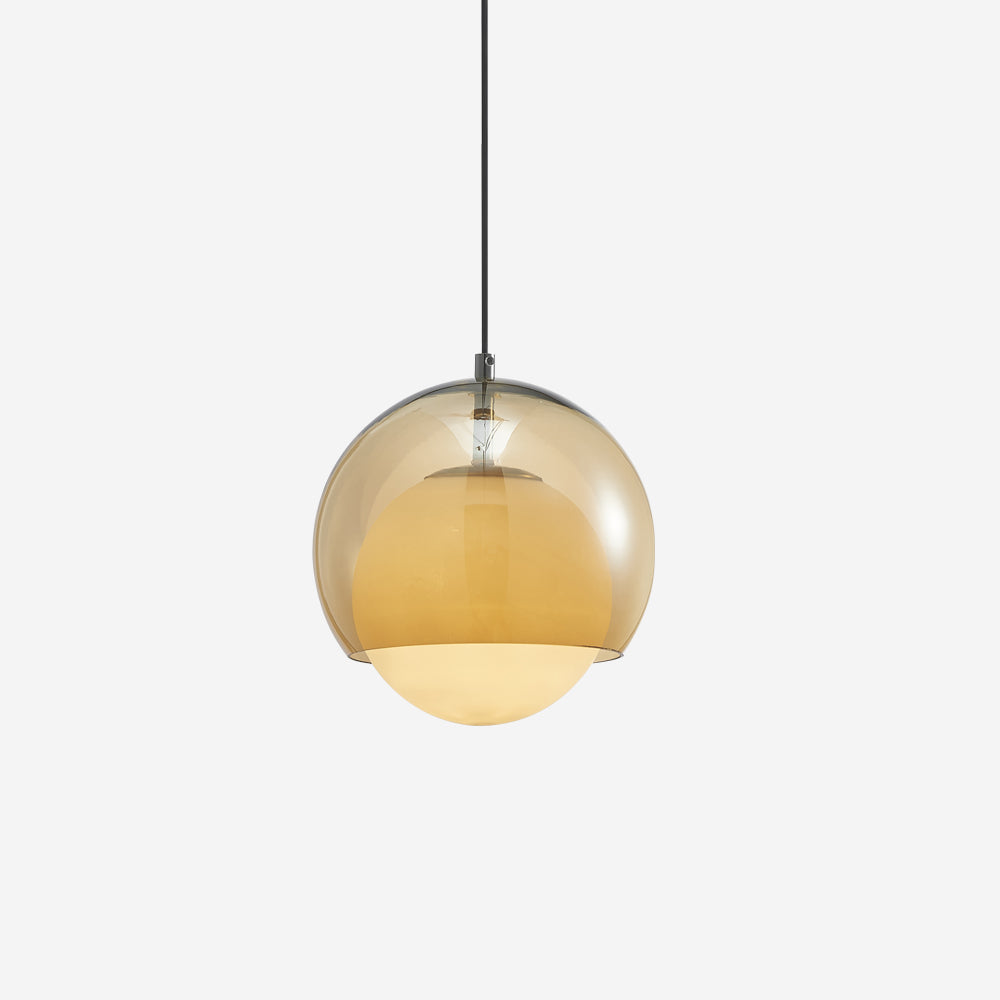 Pendelleuchte Doppelkugel Schirm Glas Modern-Letslighting
