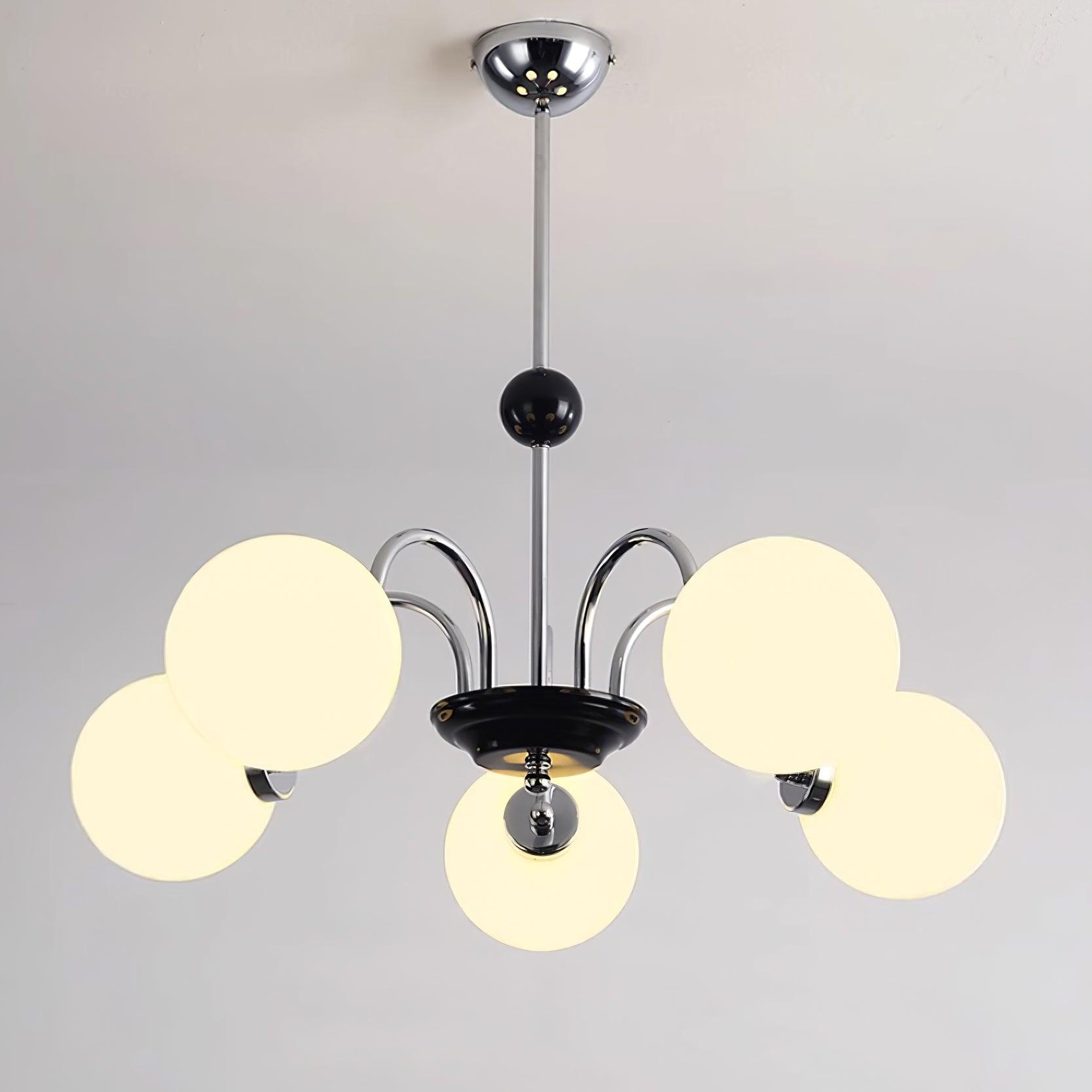Kronleuchter Gekrümmt Arme Globus Schirme Modern Retro Stil Essen-Letslighting