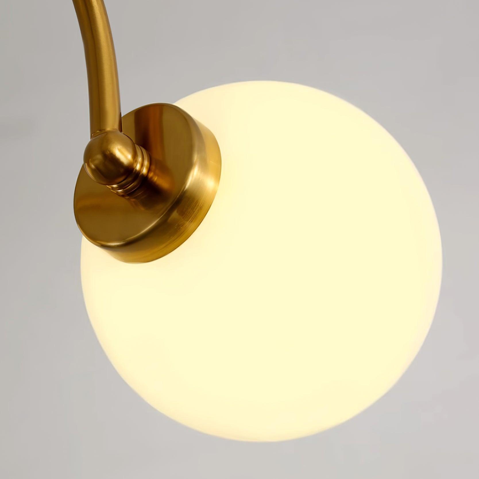 Kronleuchter Gekrümmt Arme Globus Schirme Modern Retro Stil Essen-Letslighting