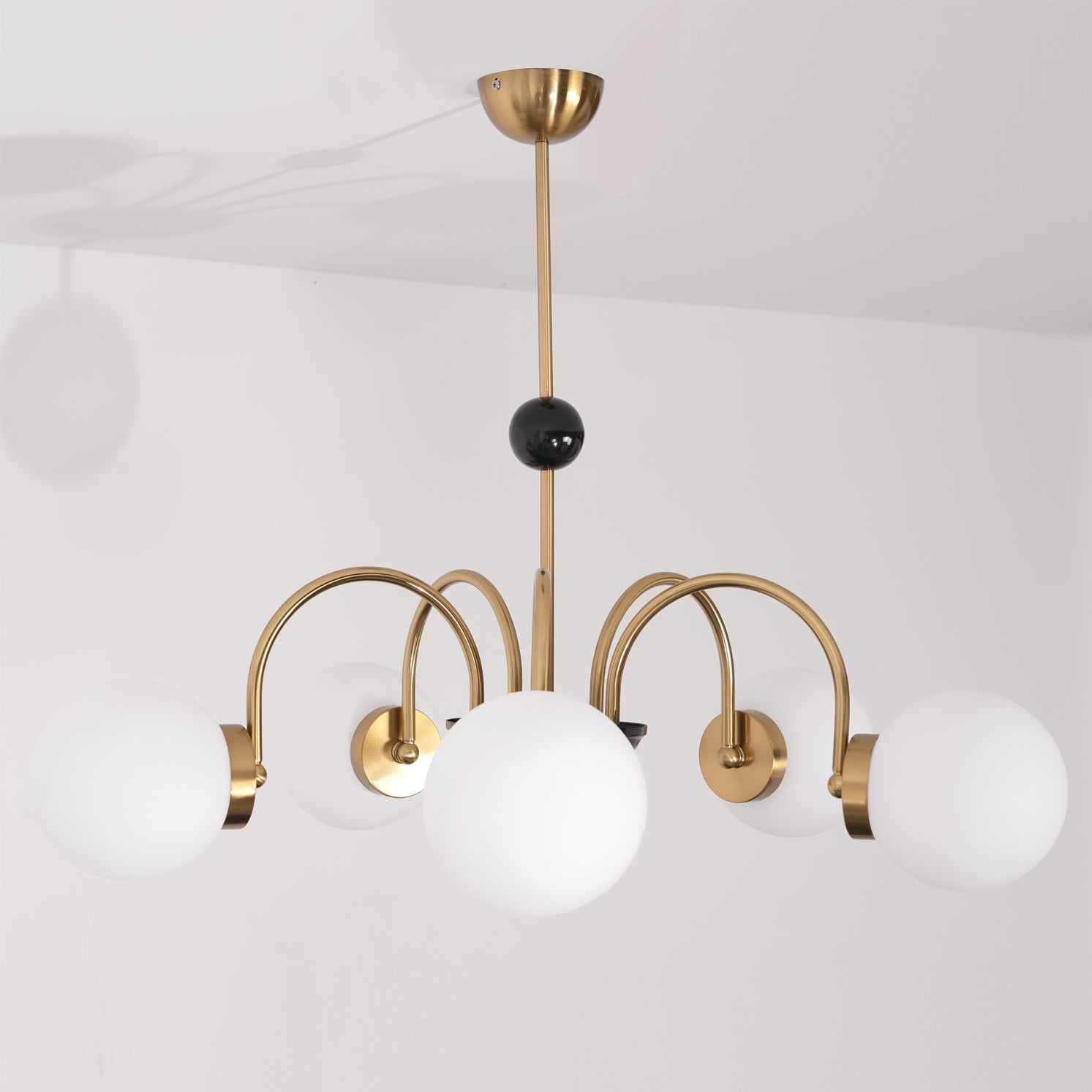 Kronleuchter Gekrümmt Arme Globus Schirme Modern Retro Stil Essen-Letslighting