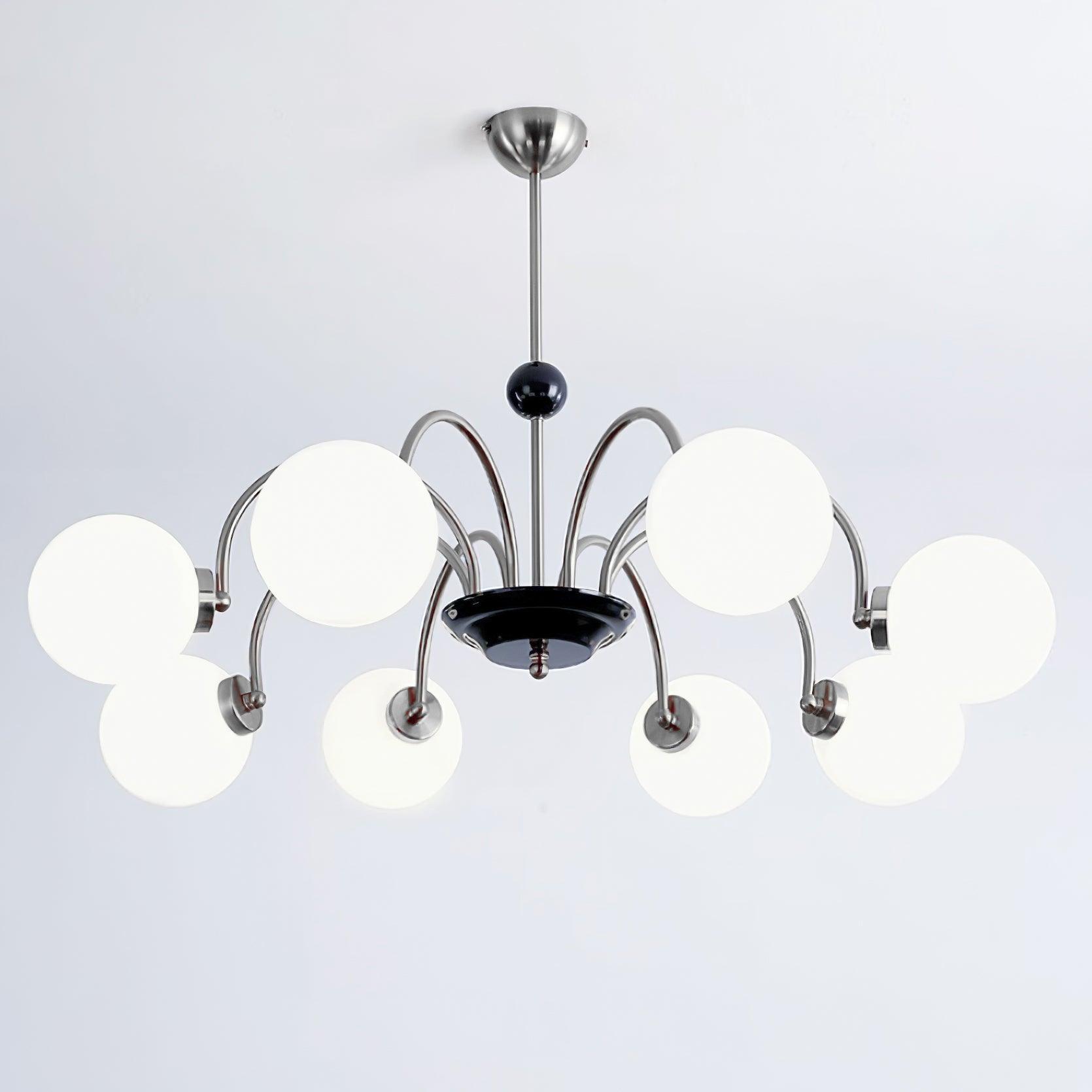 Kronleuchter Gekrümmt Arme Globus Schirme Modern Retro Stil Essen-Letslighting