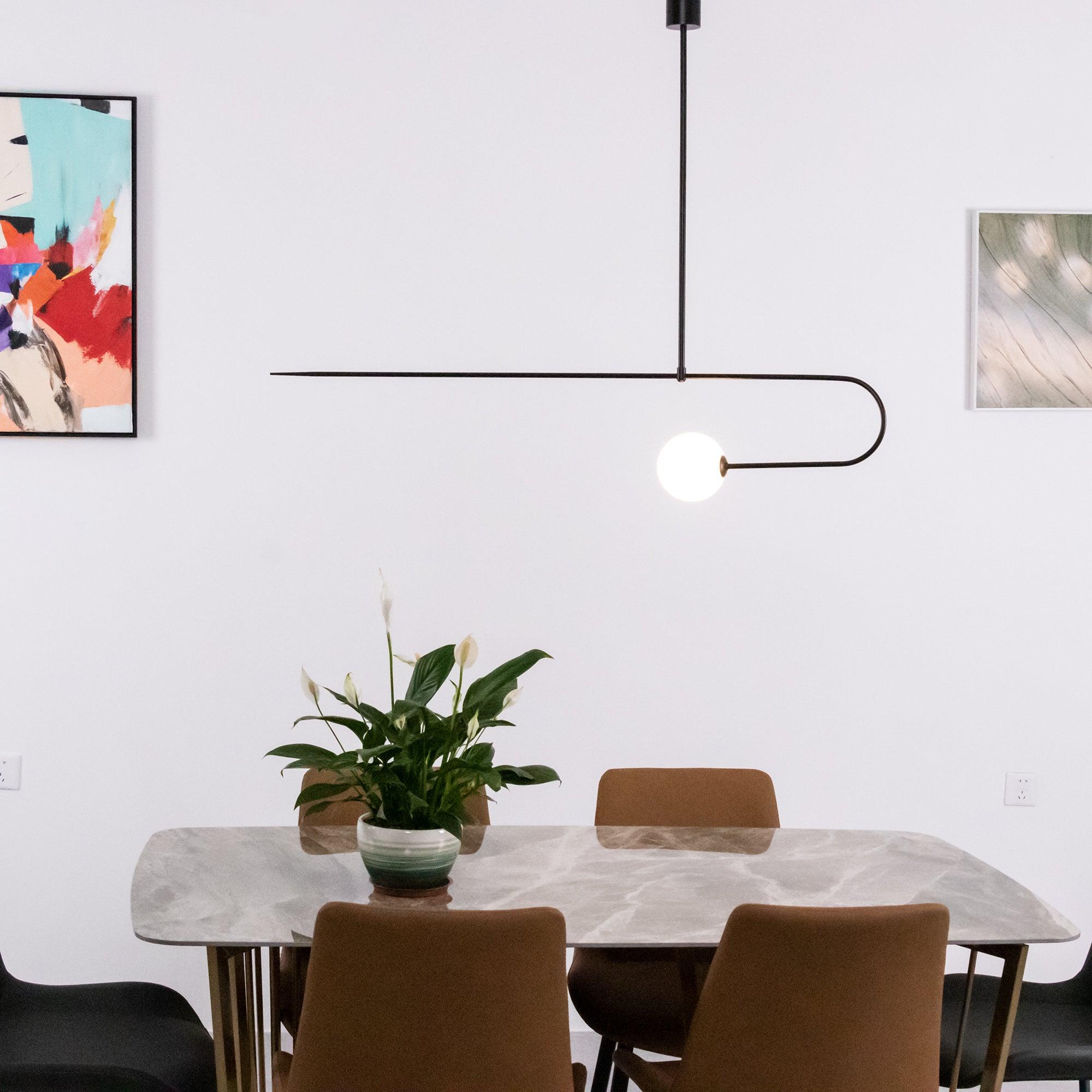 Lustra Kronleuchter Mobile Schwarz Minimalistisch-Letslighting