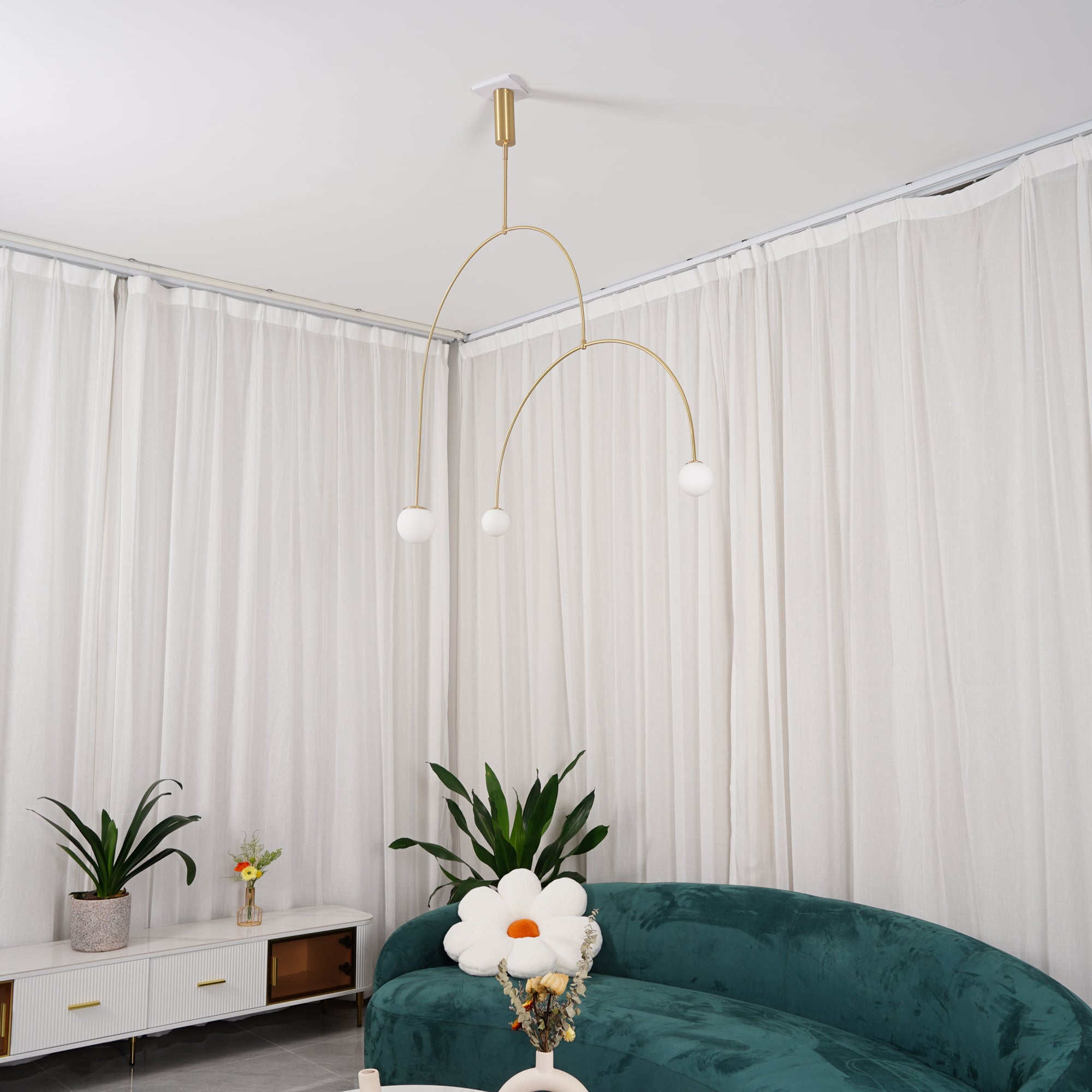 Lustra Kronleuchter Mobile Schwarz Minimalistisch-Letslighting