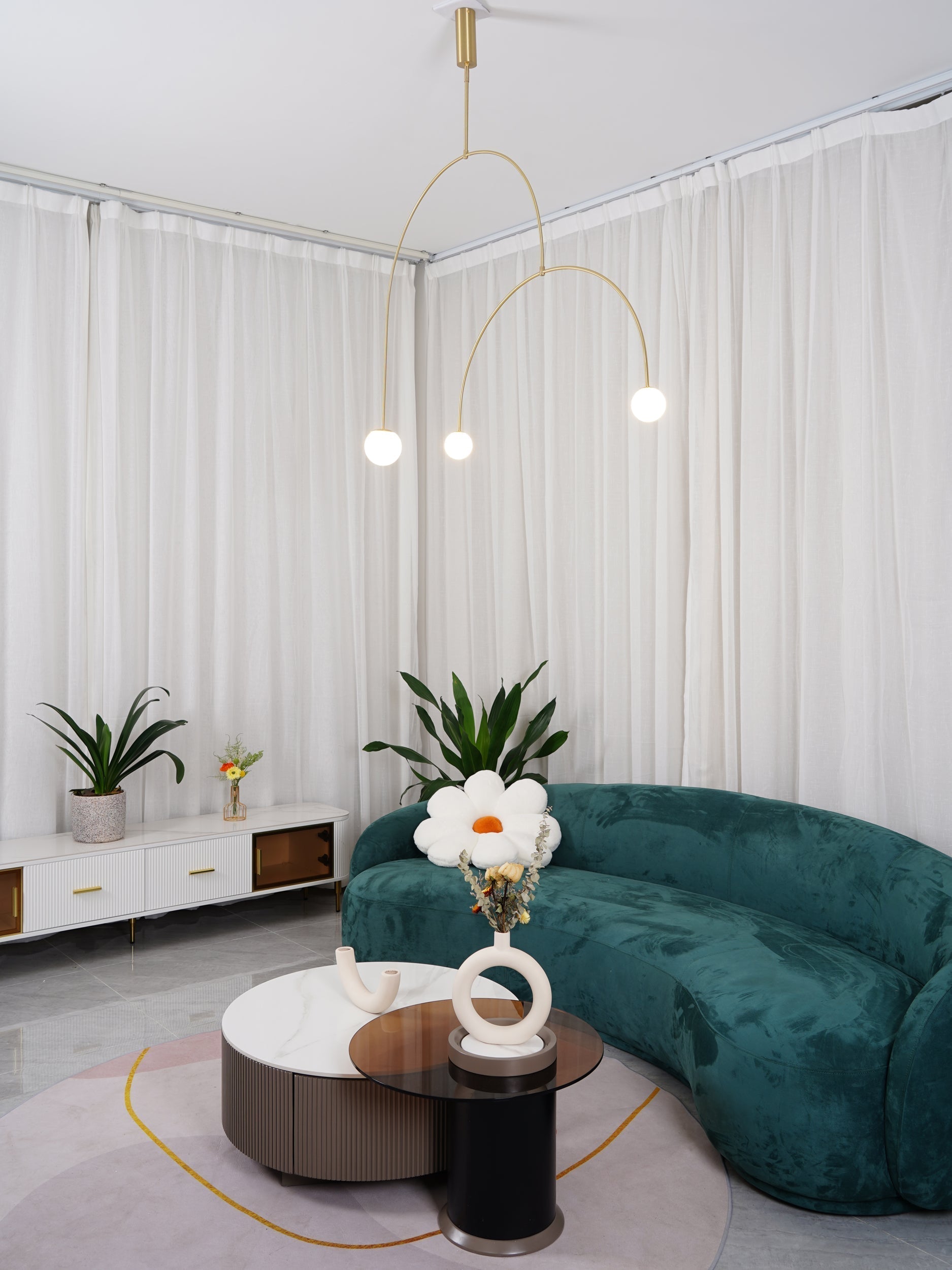 Lustra Kronleuchter Mobile Schwarz Minimalistisch-Letslighting