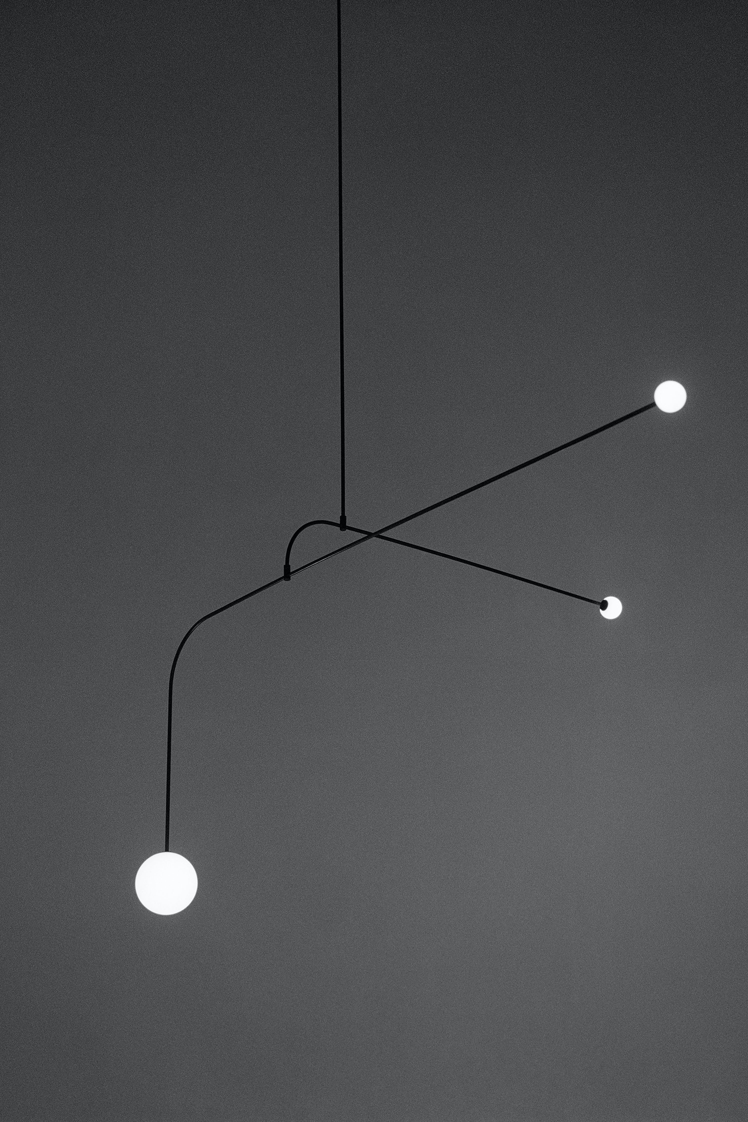 Lustra Kronleuchter Mobile Schwarz Minimalistisch-Letslighting