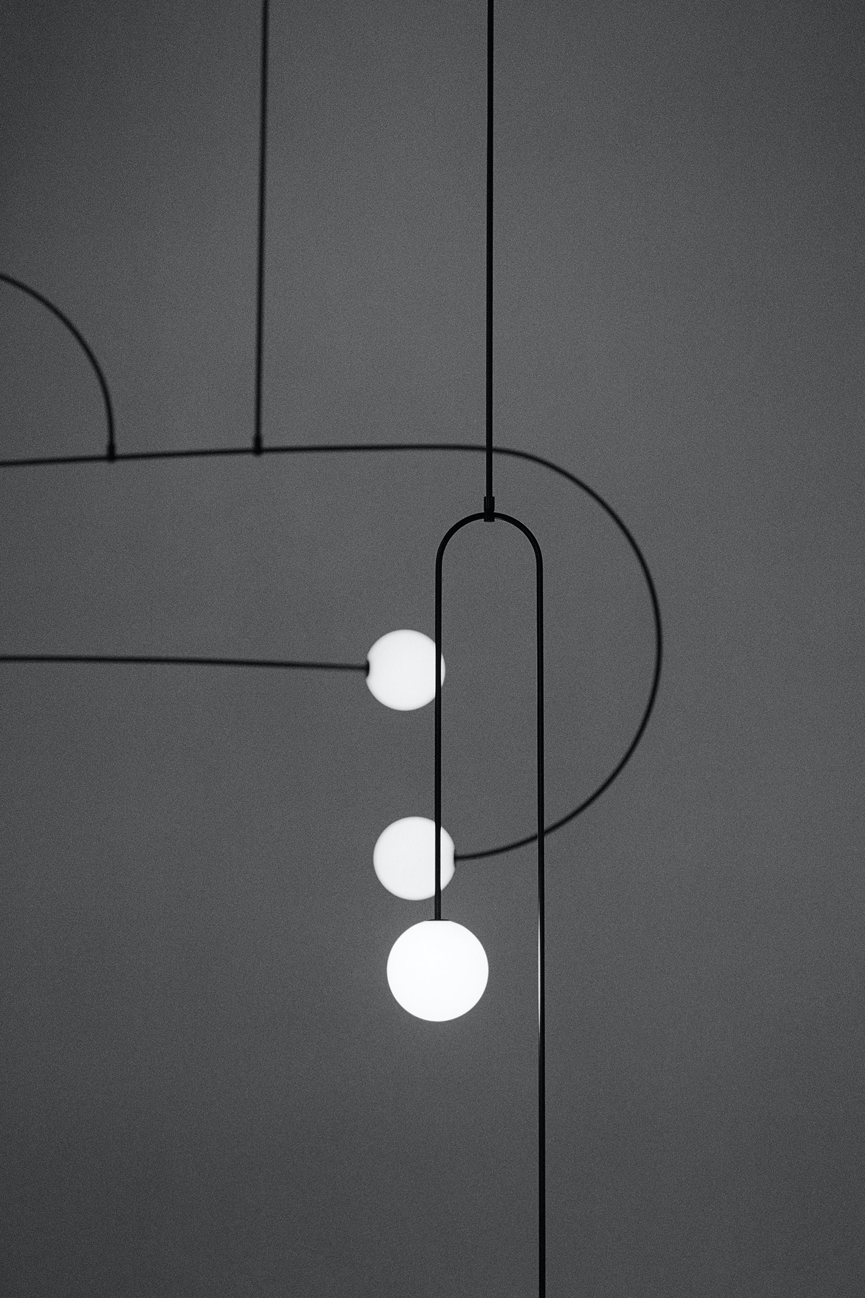 Lustra Kronleuchter Mobile Schwarz Minimalistisch-Letslighting