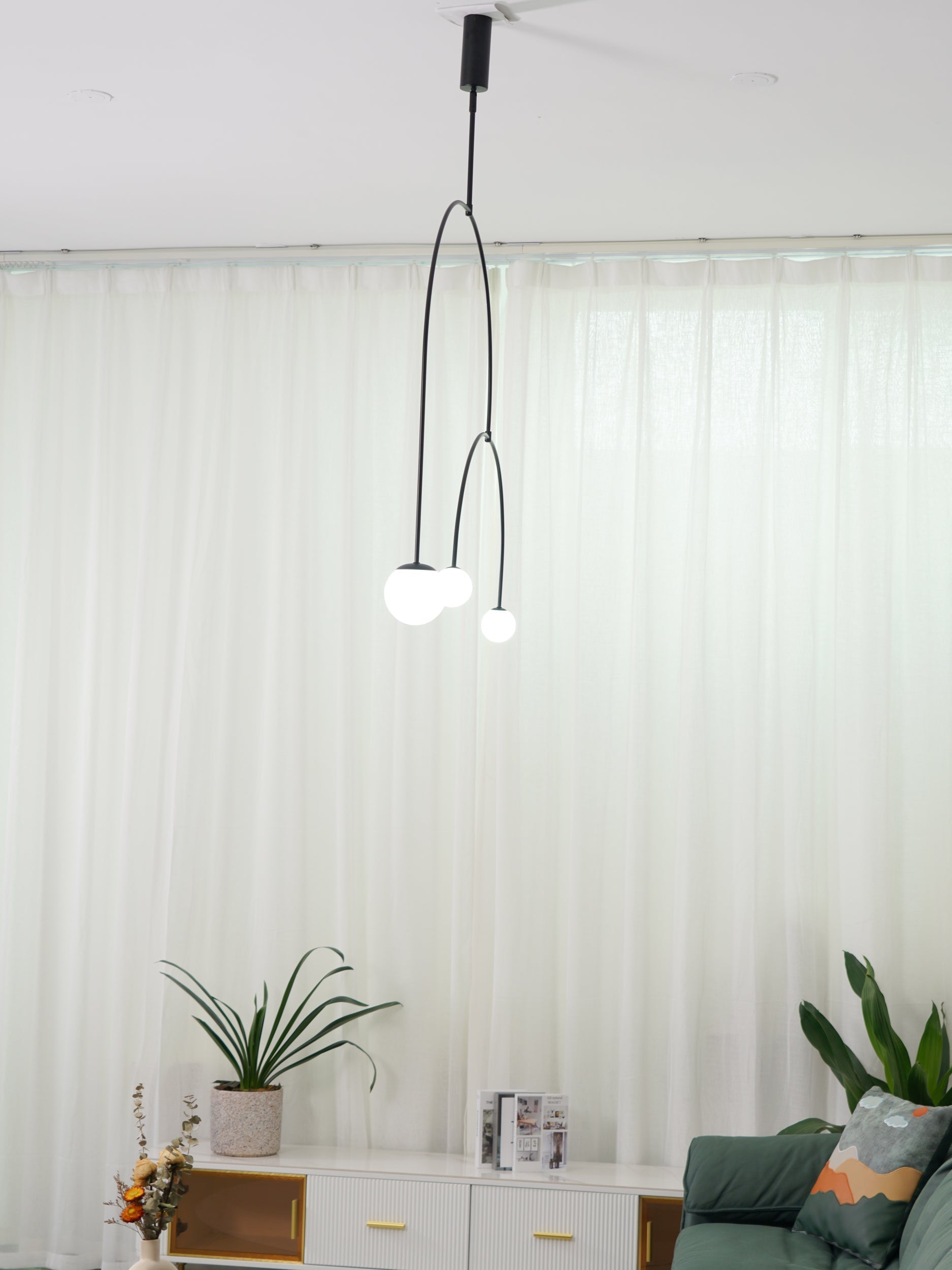 Lustra Kronleuchter Mobile Schwarz Minimalistisch-Letslighting