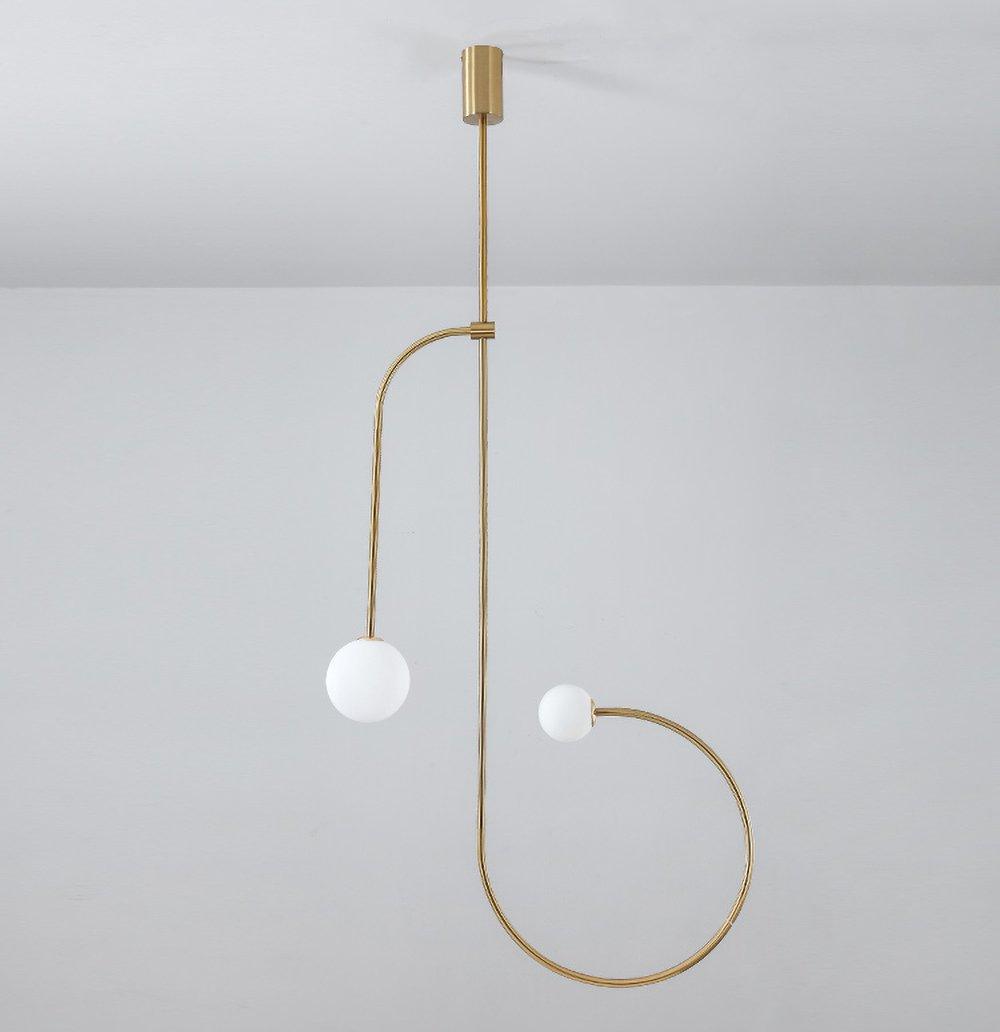 Lustra Kronleuchter Mobile Schwarz Minimalistisch-Letslighting