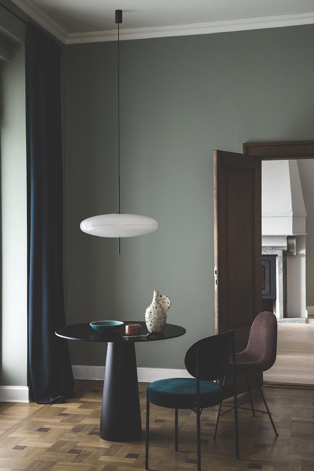 Lustra Pendelleuchte Lampe Verbunden Schwarz lackiert für Wohn Zimmer-Letslighting