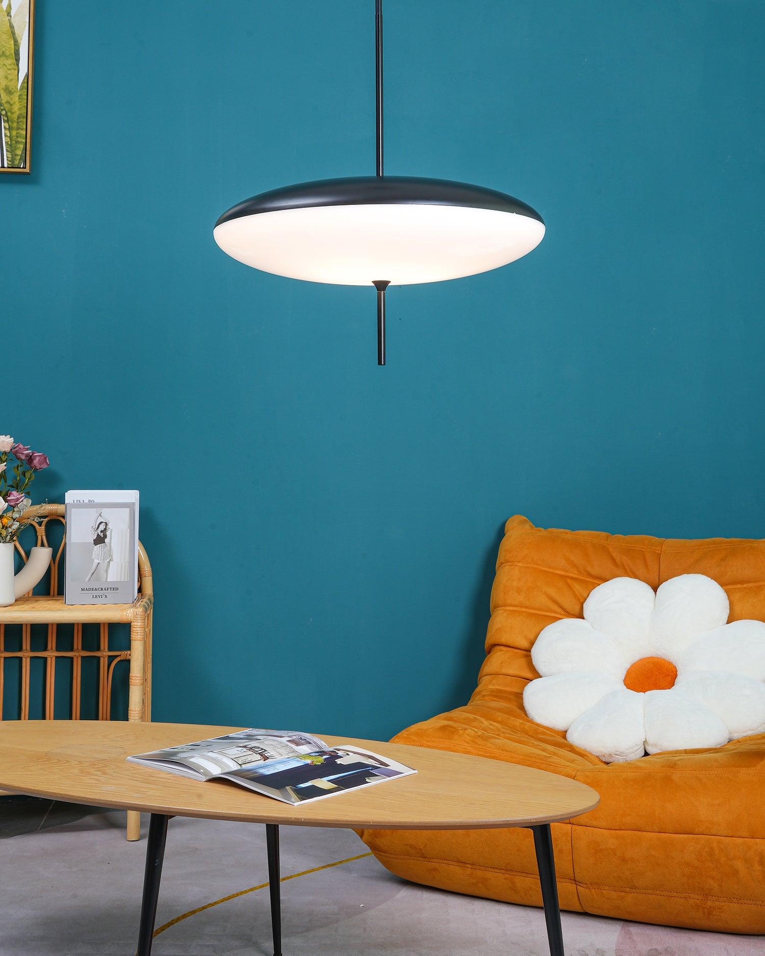 Lustra Pendelleuchte Lampe Verbunden Schwarz lackiert für Wohn Zimmer-Letslighting