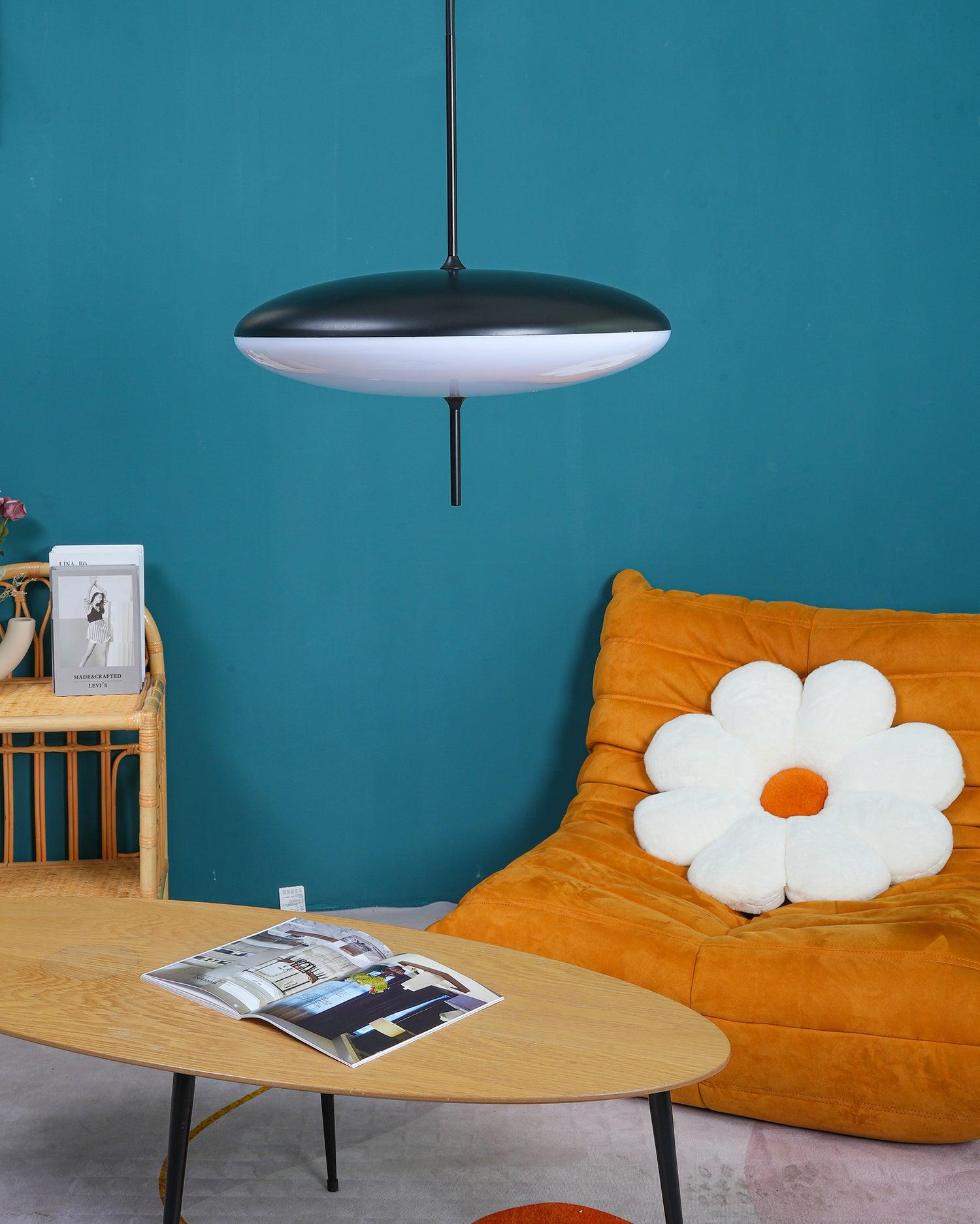 Lustra Pendelleuchte Lampe Verbunden Schwarz lackiert für Wohn Zimmer-Letslighting