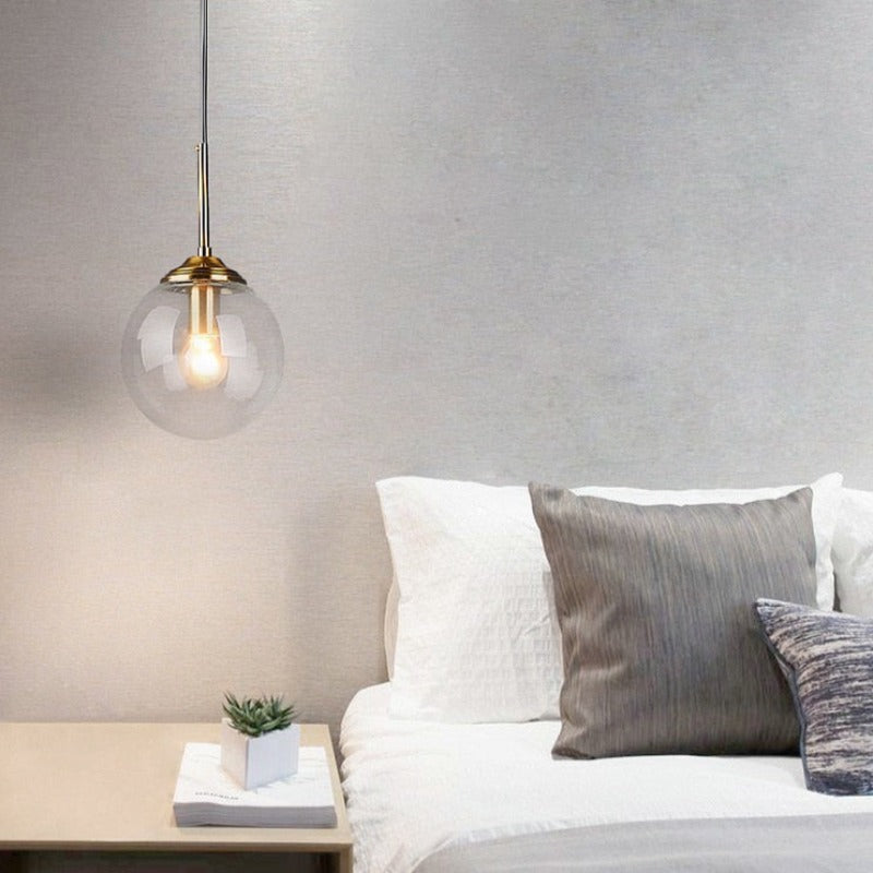 Valentina Modern Rund LED Pendelleuchte Metall Glas Esszimmer Wohnzimmer Schlafzimmer