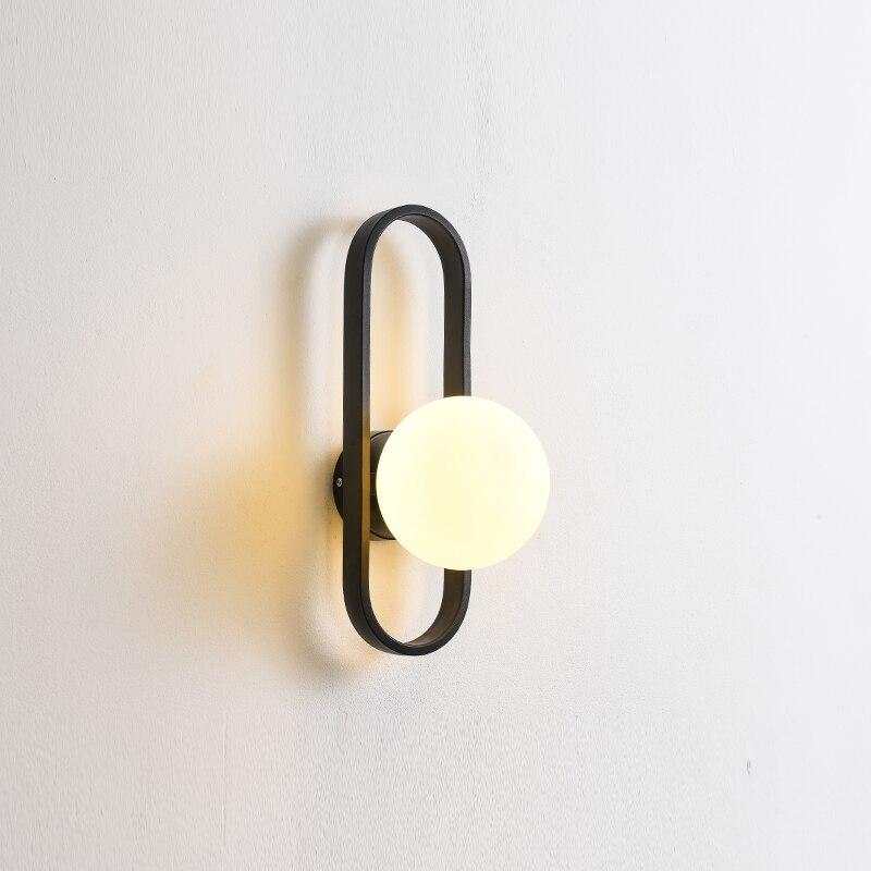 Valentina Moderne LED Wandleuchte Gold/Schwarz, Metall, Glas, Schlafzimmer/Wohnzimmer