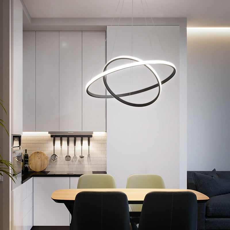 Arisha Pendelleuchte Modern Ring LED Ess/Schlaf/Wohnzimmer
