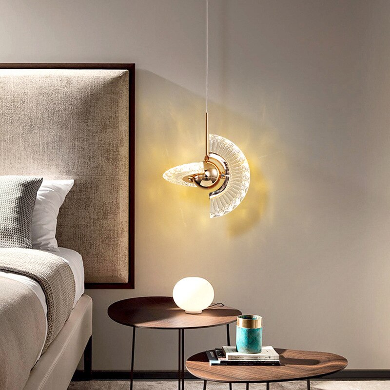 Kristy Modern LED Pendelleuchte Drehbare Gold Esstisch/Schlaf/WohnzimmerMetall Acryl