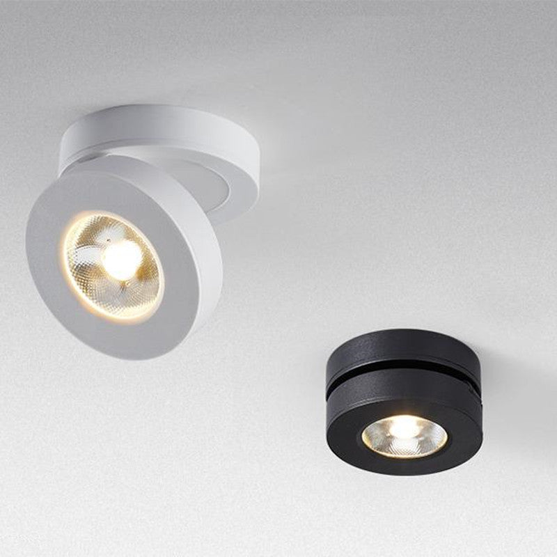 Modern Deckenbeleuchtung rund, Arisha Flush Mount, Weiß/Schwarz, Küche