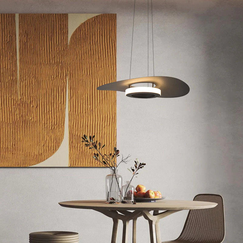 Arisha Mordern LED Pendelleuchte Schwarz Weiß Acryl Wohnzimmer