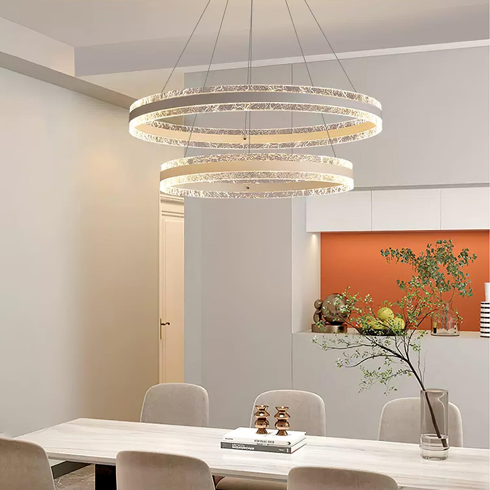 Lustra Pendelleuchte Modern LED Kreisringe-Letslighting