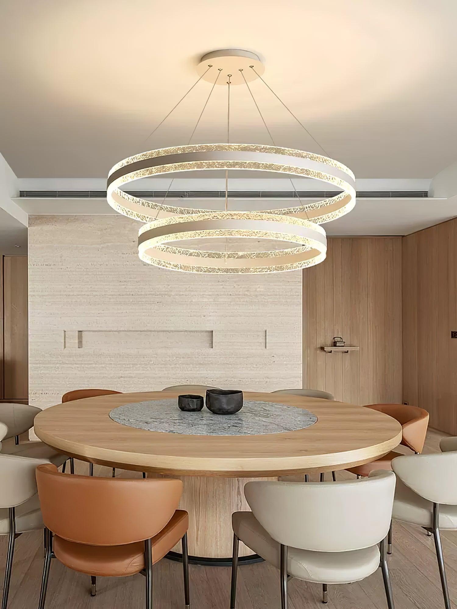 Lustra Pendelleuchte Modern LED Kreisringe-Letslighting