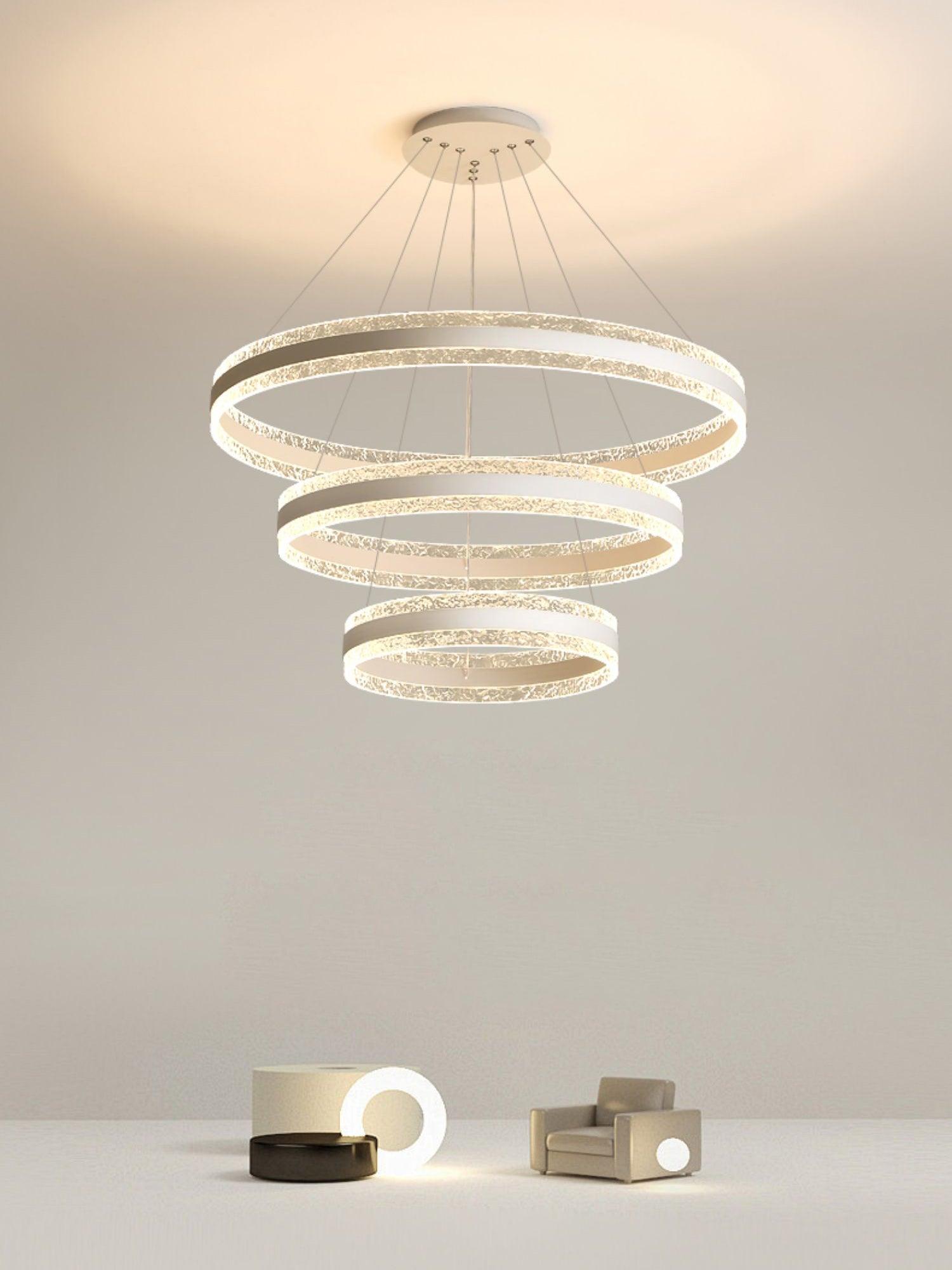 Lustra Pendelleuchte Modern LED Kreisringe-Letslighting