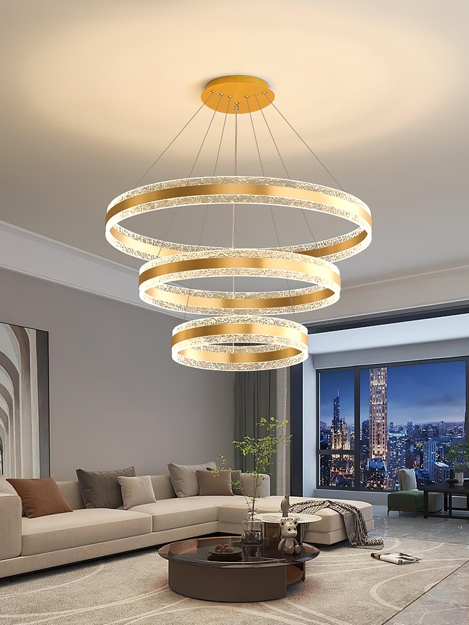 Lustra Pendelleuchte Modern LED Kreisringe-Letslighting