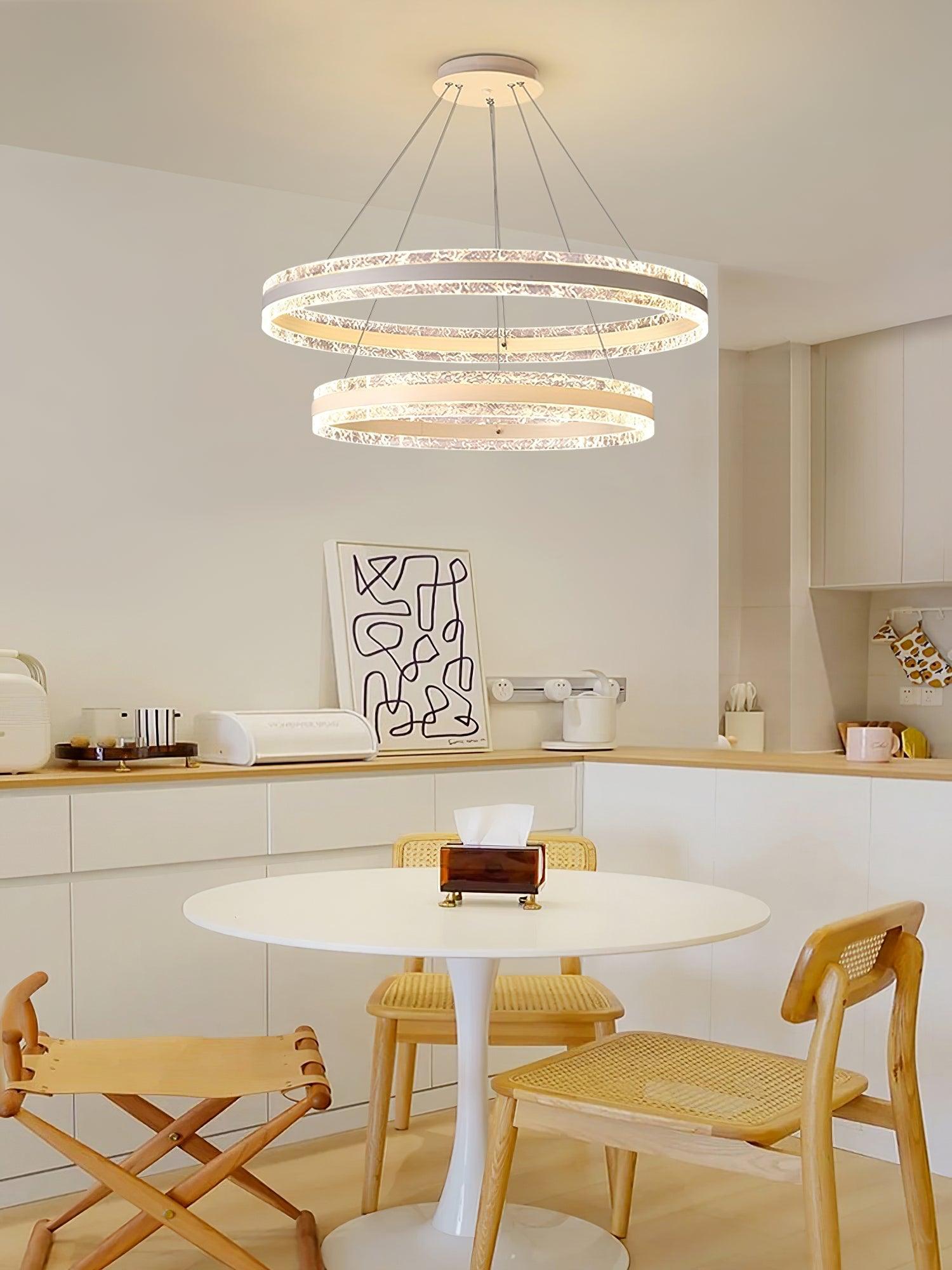 Lustra Pendelleuchte Modern LED Kreisringe-Letslighting