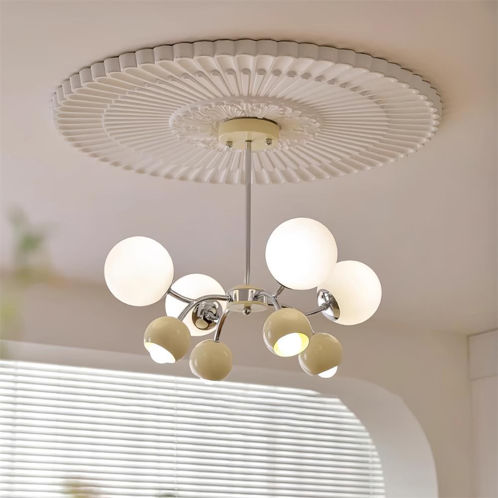 Kronleuchter Glas Metall Kuppel Blütenblatt Schirme Minimalistisch-Letslighting